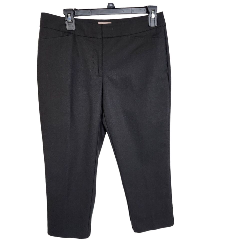Fabulously Slimming By Chico's Women's Capri Pants Size 0 Small 4 Black Mid Rise